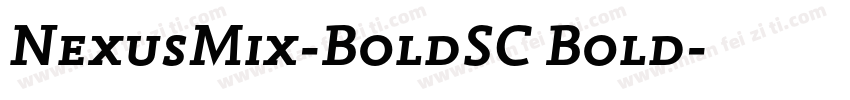 NexusMix-BoldSC Bold字体转换